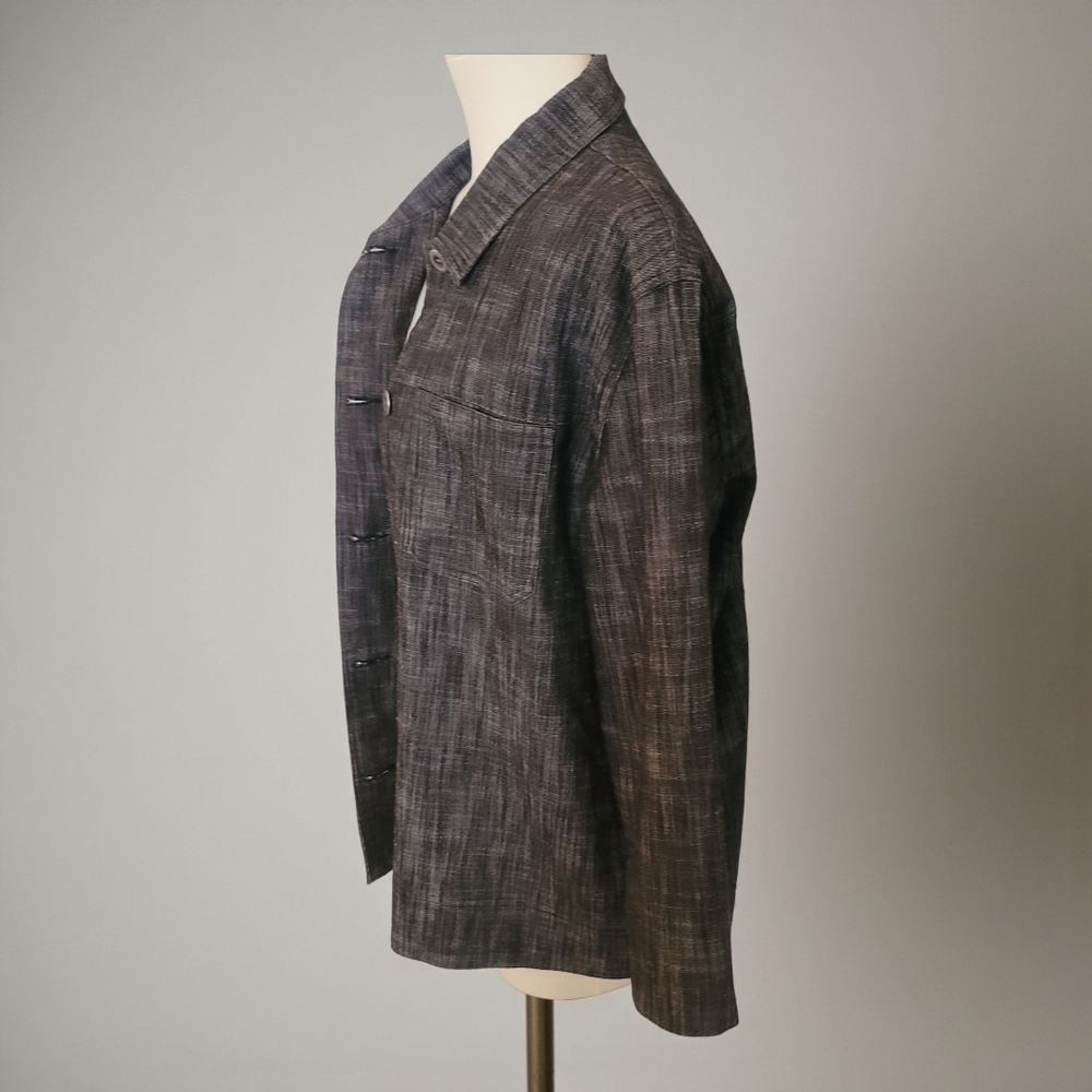 Multiples -  Large Dark Gray Shirt Jacket - Picture 4 of 8